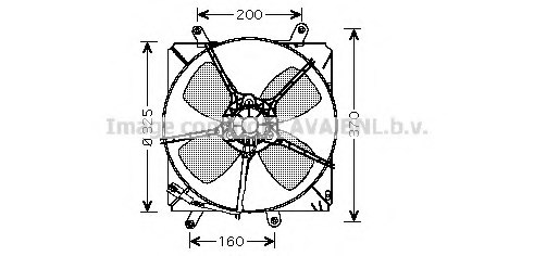 PRASCO TO7510 Fan, radiator